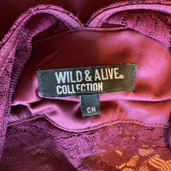 Dark maroon/purple dress - Picture 2 of 2